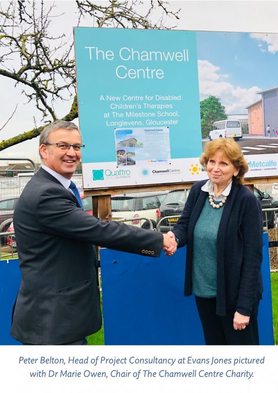 Evans Jones announces The Chamwell Centre as its Charity of the Year Evans Jones announces The Chamwell Centre as its Charity of the Year