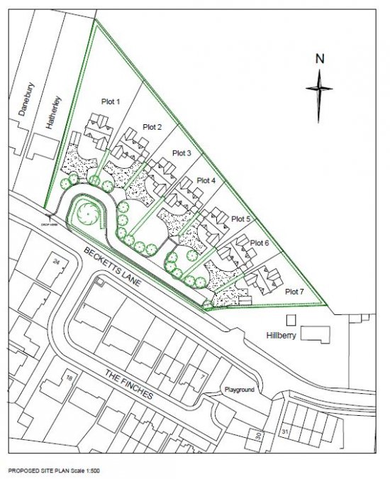 Permission granted for seven residential dwellings